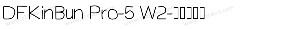 DFKinBun Pro-5 W2字体转换